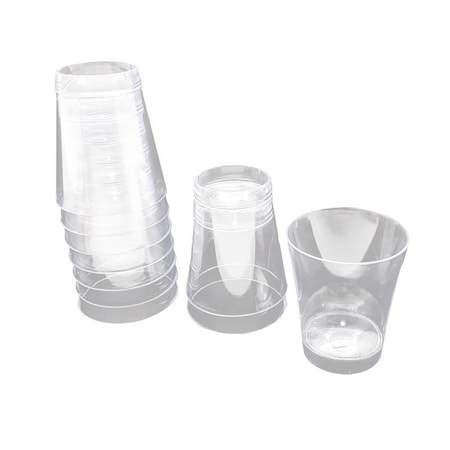 Bary3 BarY3 2 oz Clear Plastic Disposable Shot Glass BAR-0233